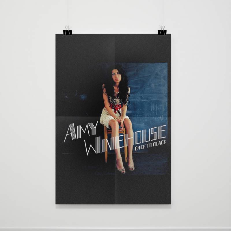 Back To Black Amy Winehouse Poster Poster Poster Art Design 