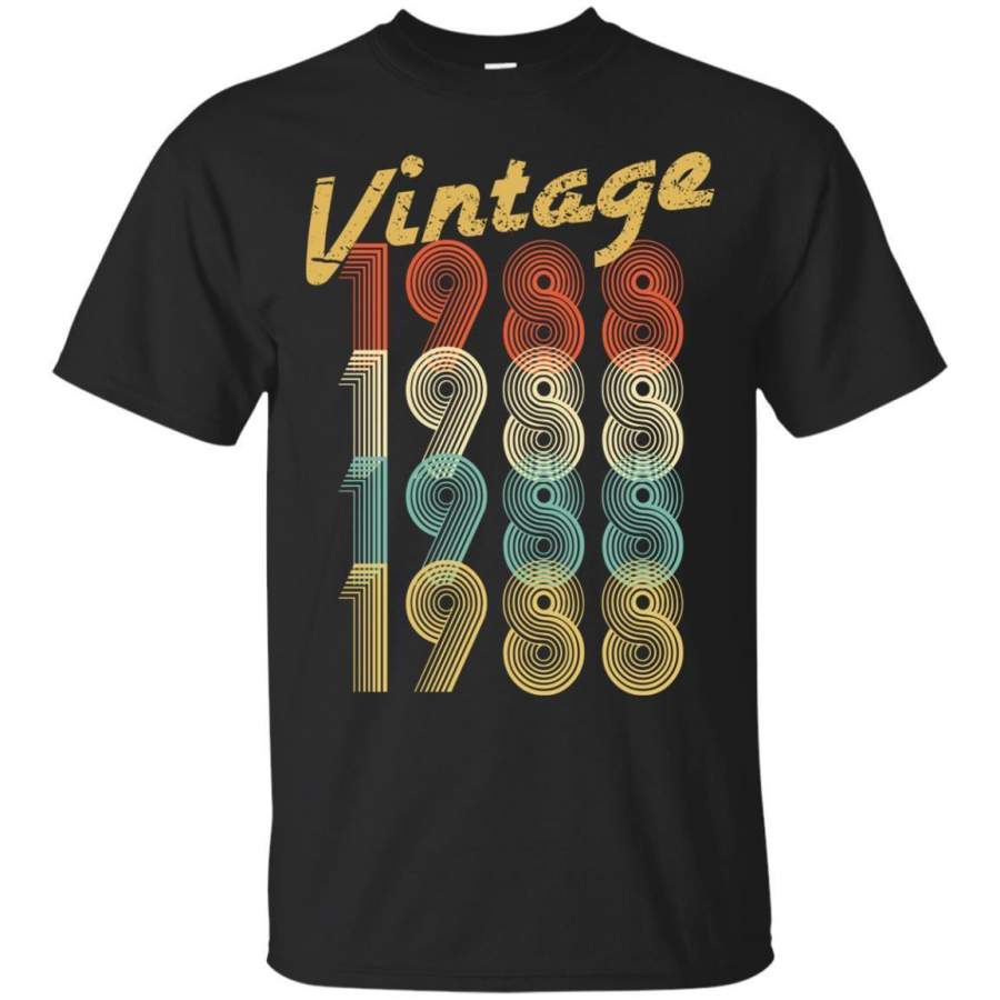 AGR 1988 Vintage Funny 30th Birthday Gift Shirt For Him or Her