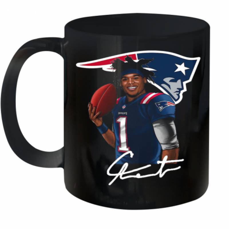 New England Patriots Cam Newton Signature Ceramic Mug 11oz