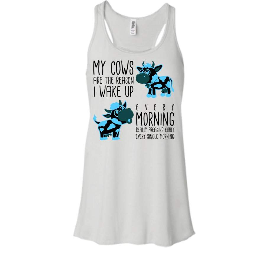 My Cows Are The Reason I Wake Up T Shirt, Coolest Cow Lovers T Shirt, Awesome t-shirts