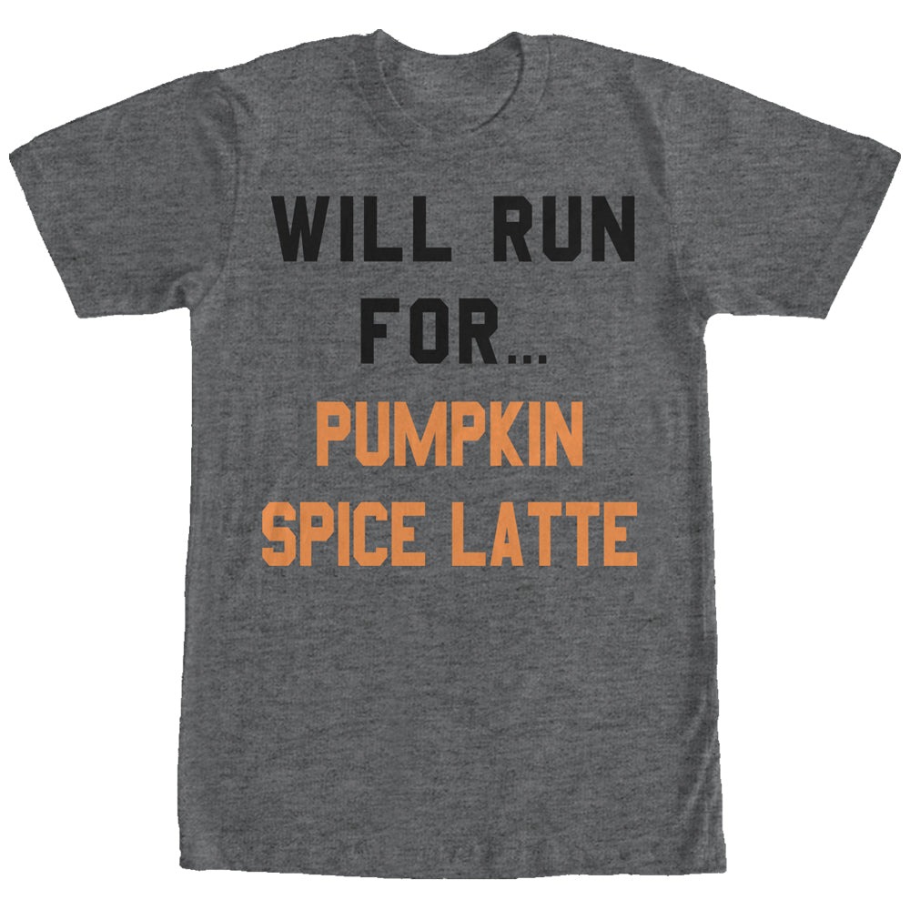 Chin Up Women’S Will Run For Pumpkin Spice Latte  Boyfriend Tee