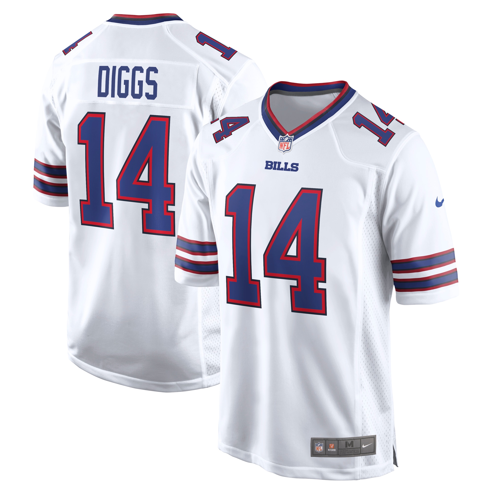 Stefon Diggs Buffalo Bills Game Jersey – White