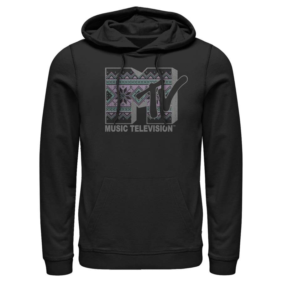 MTV Men’s Tapestry Logo  Lightweight Hoodie