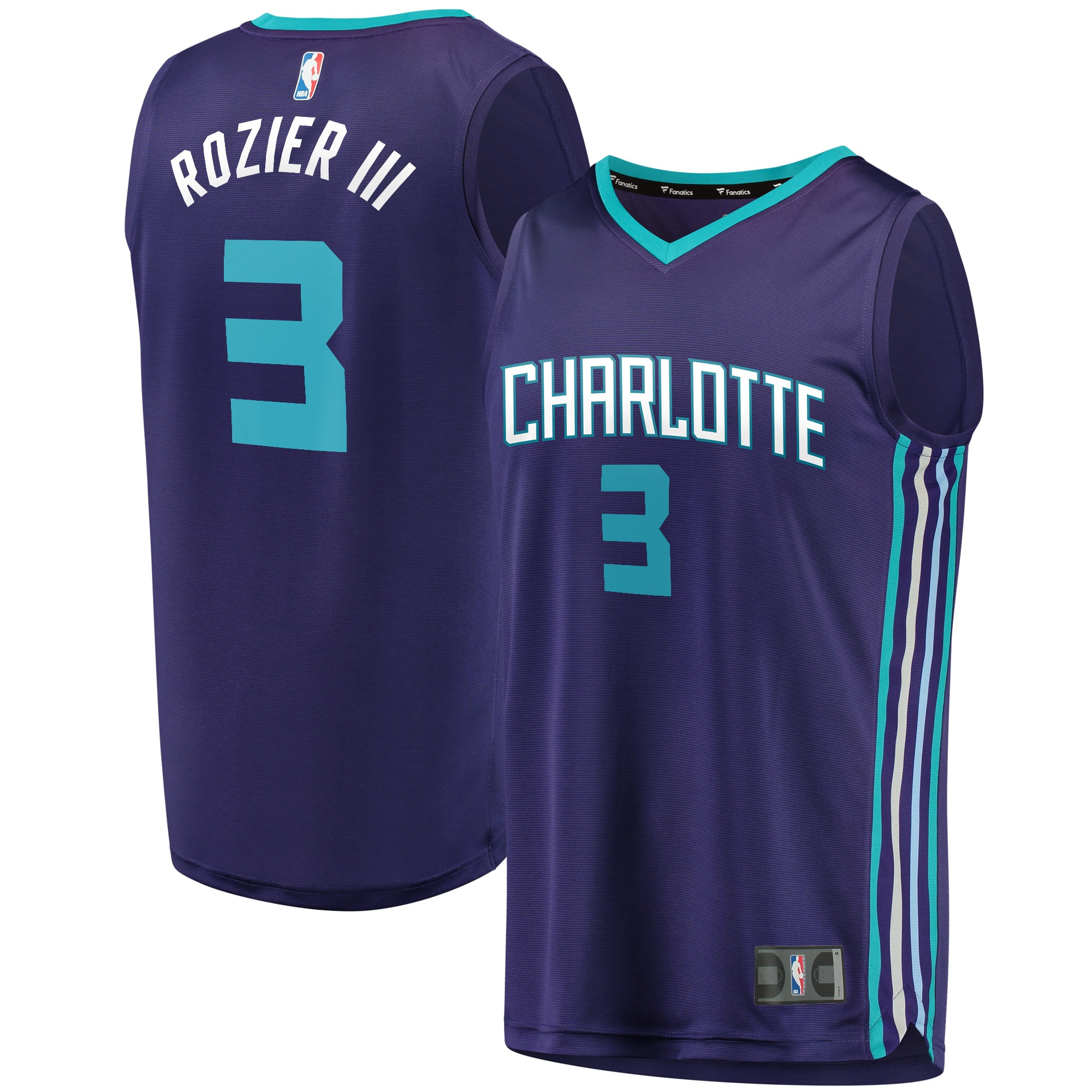 Terry Rozier Charlotte Hornets Fanatics Branded Fast Break Replica Jersey Purple – Statement Edition NBA