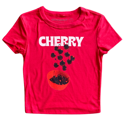 Cherry Bowl v3 Women   s Baby Rib Ladies Tee Shirt Outfit  For Men  For Women