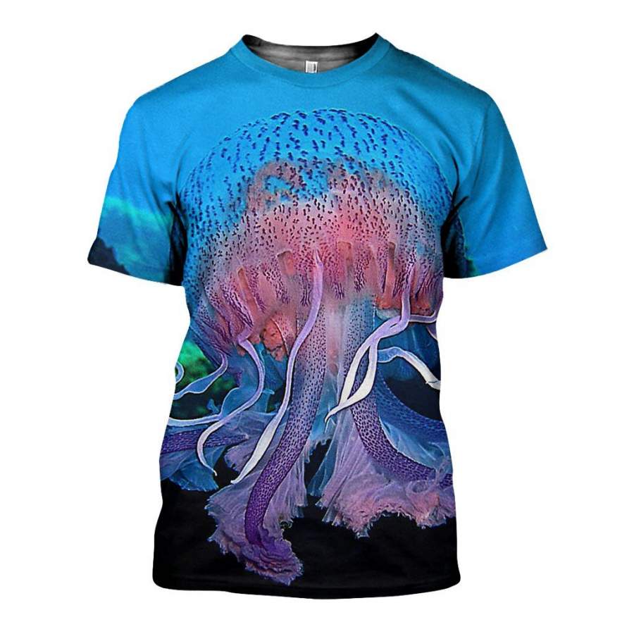 3D All Over Printed Jellyfish Animal Shirts And Shorts