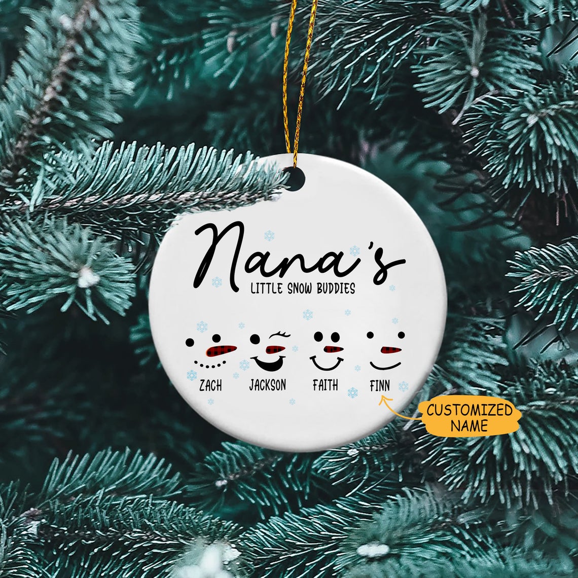 Nana’S Little Snow Buddies Christmas Ornament