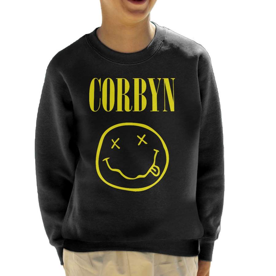 Jeremy Corbyn Nirvana Mashup Kid’s Sweatshirt