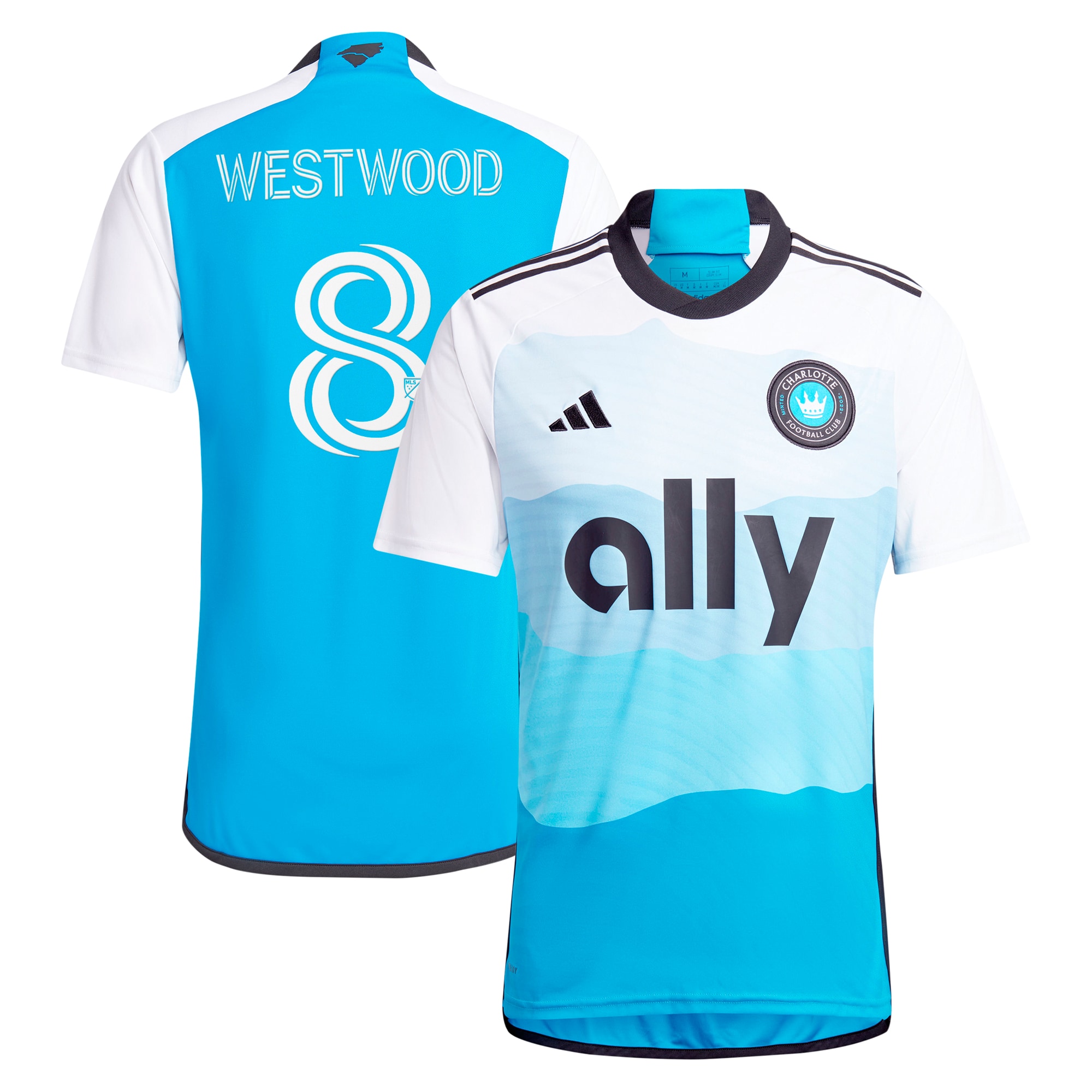 Ashley Westwood Charlotte FC 2024 The Carolina Kit: Explore Replica Player Jersey – Blue