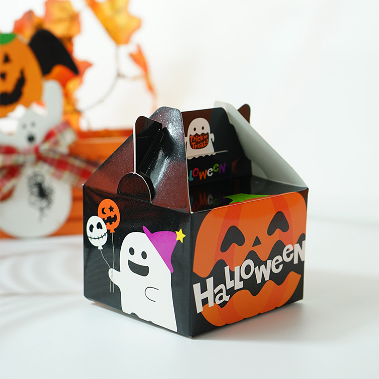 10 20 50 100 PCS Halloween Tote Box Snack Dessert Pastry Package Party Gift Wrapping Paper Packaging Children’s Trick or Treat alx