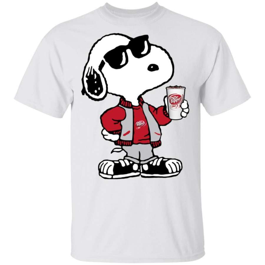 Snoopy Drinking Diet Dr Pepper Funny Gift T-Shirt