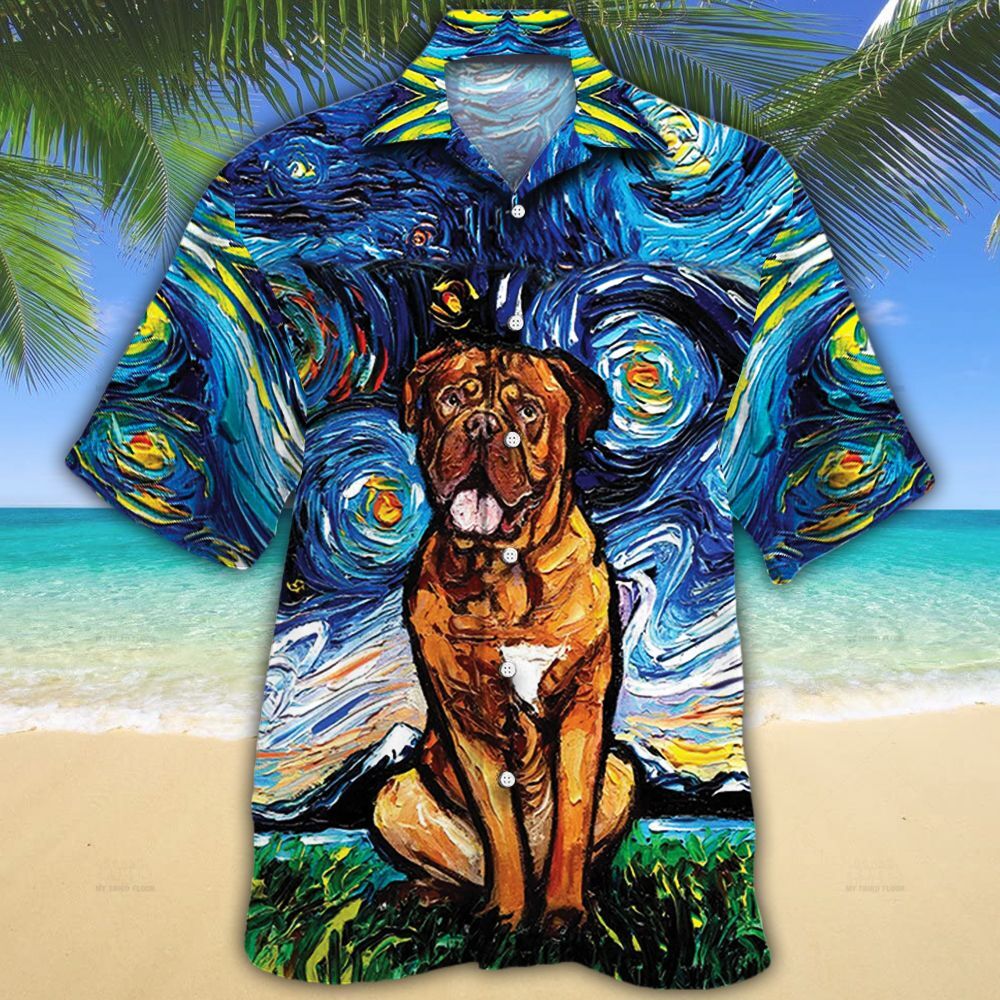 Dogue De Bordeaux Dog Lovers Night Hawaii Shirt Ha110760