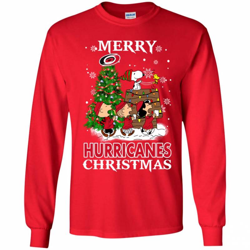 Merry Carolina Hurricanes Christmas Snoopy Ugly Sweater Style Shirts