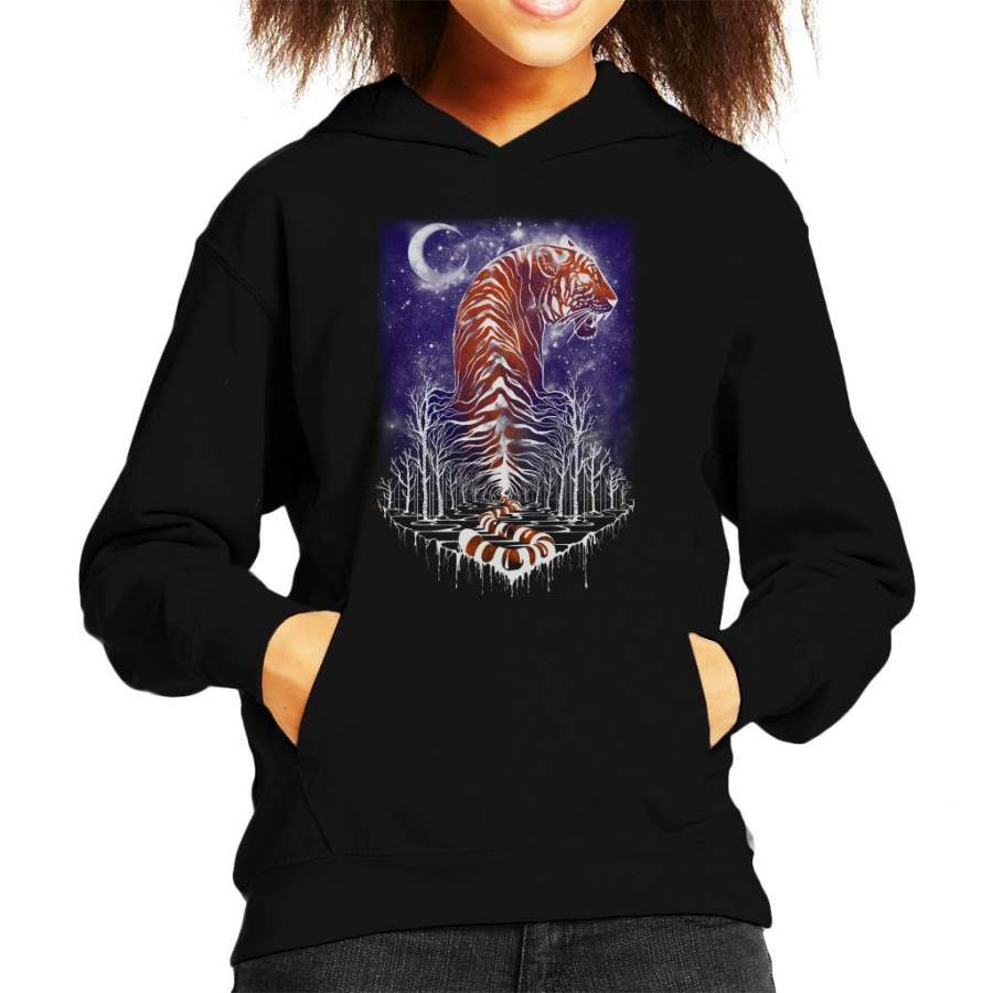 Lord of the Forest Tiger Kid’s Hooded Sweatshirt