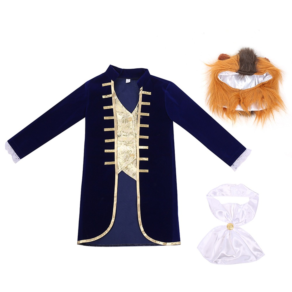 Beauty Beast Cosplay Costume Child Infant Halloween Prince Blazer Jacket Suits Victoria Tale For Kids Infant For Toddler Kids alx