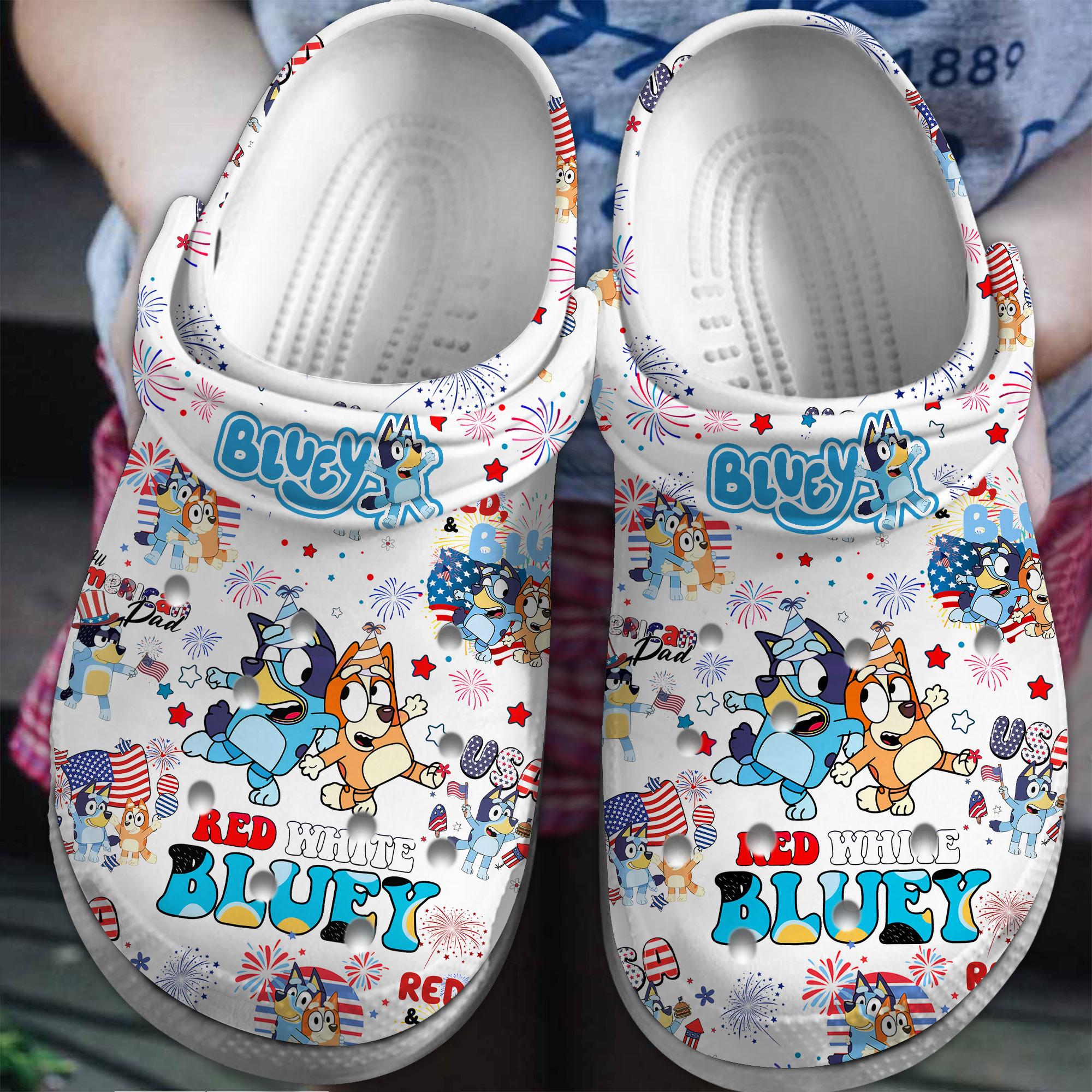 Bluey Tv Series Crocss Clogs For Men Women And Kid Crs-Blu-Tl-23531L3