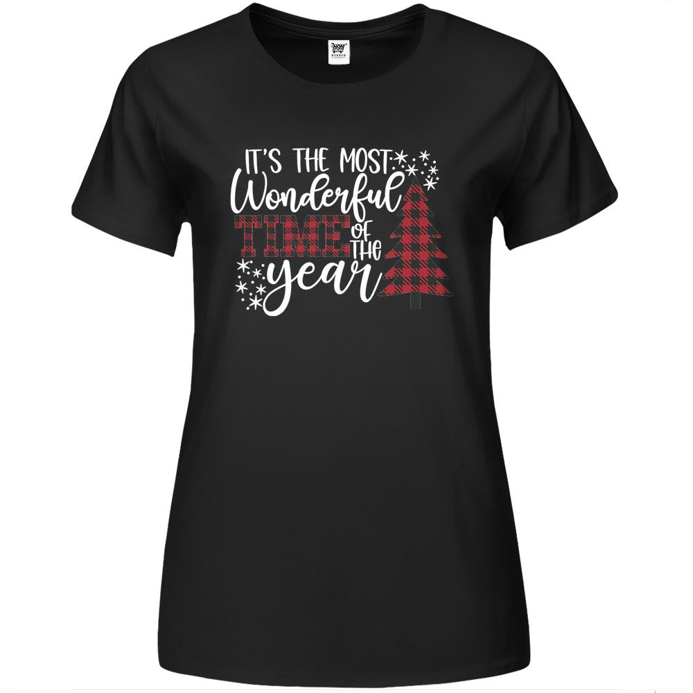 It'S The Most Wonderful Time Of The Year Shirt, Christmas Shirt, Gift For Christmas, Family Christmas Shirts, Xmas Shirt, Christmas T-Shirt Premium Womens Tshirts