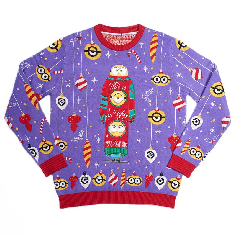 Minions Ugly Christmas Sweater Shirt For Women Men Couple Family Funny Cute T-Shirt