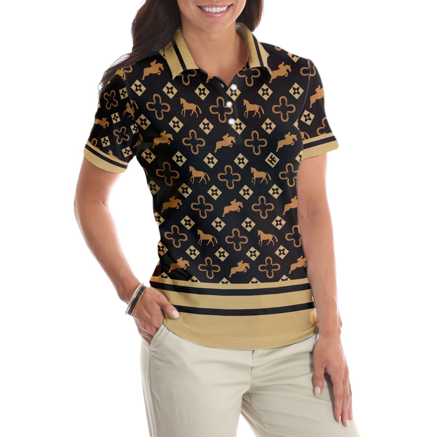 Women’S Equestrian Polo Shirts Short Sleeve Women Polo Shirt Coolspod