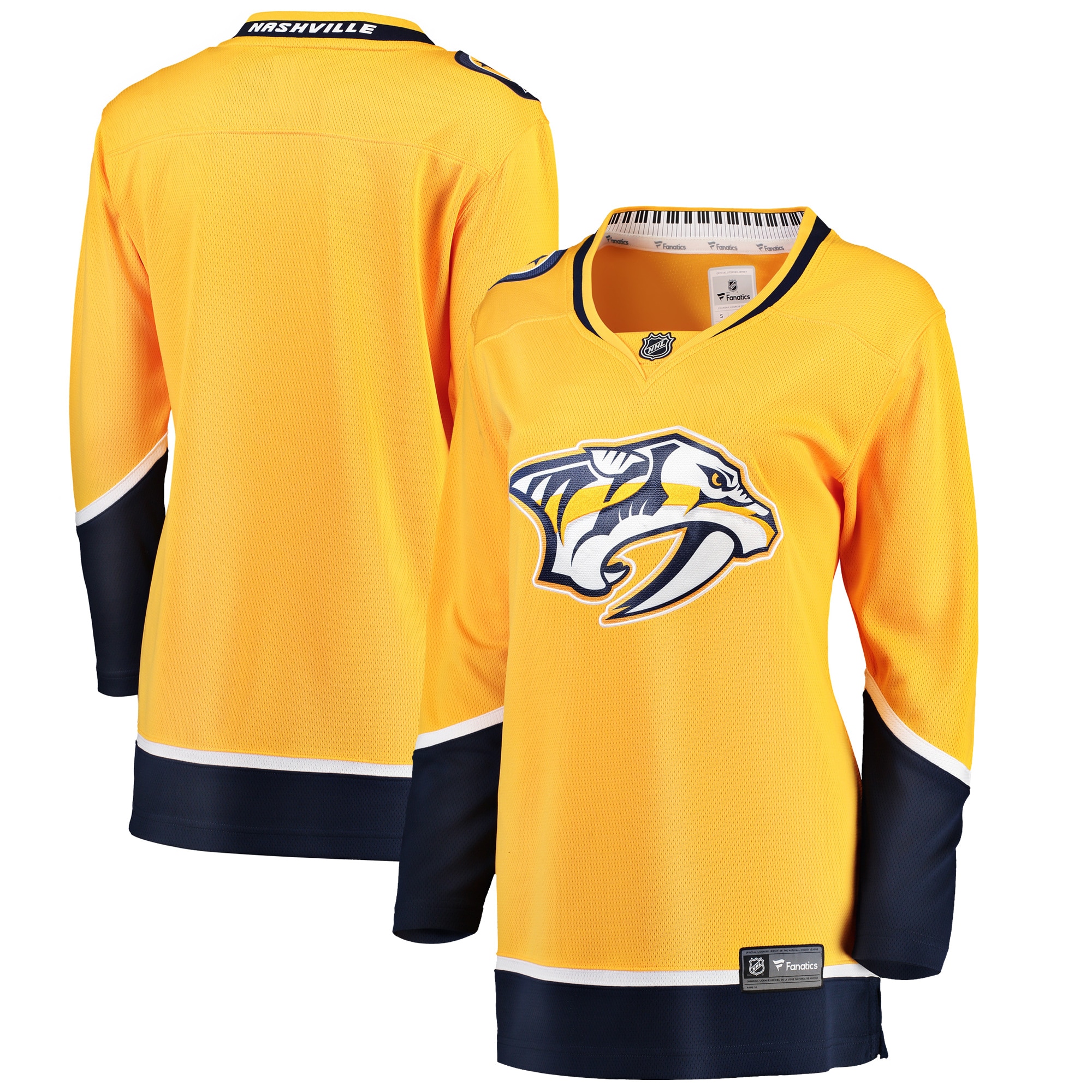 Women's Nashville Predators Yellow Breakaway Home Jersey