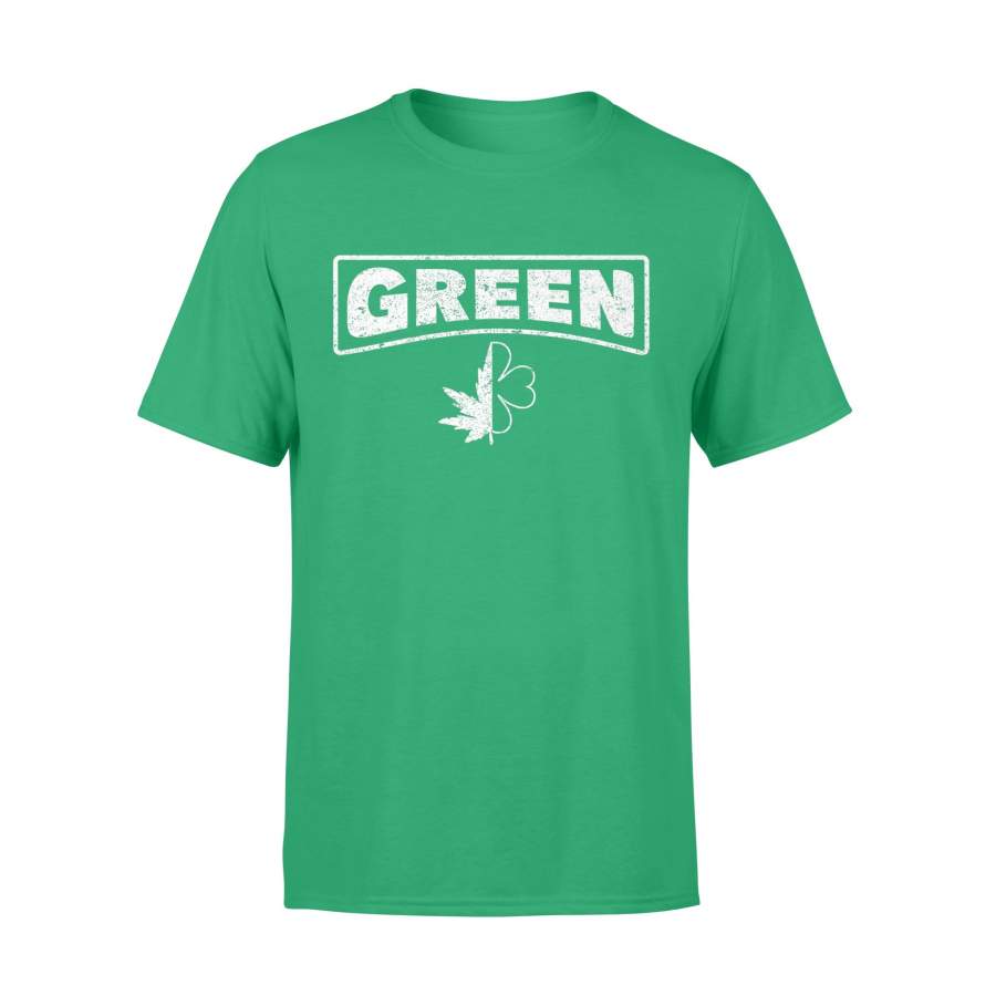 Fun St Patrick’s Day Lucky Green Weed Leaf T-shirt