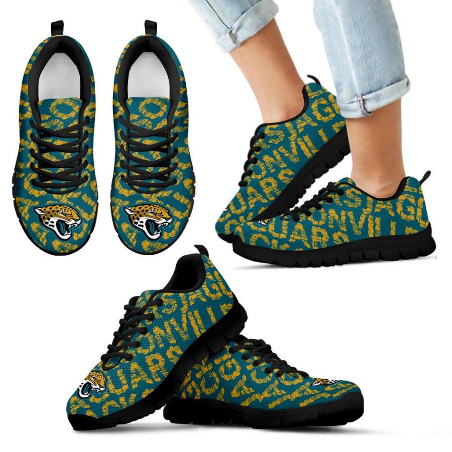 Vintage Logo Beautiful Jacksonville Jaguars Sneakers V2