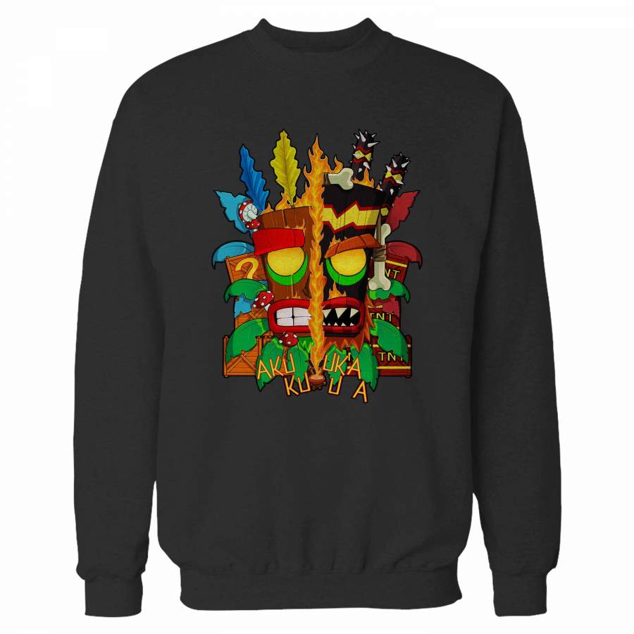 Crash Bandicoot Aku Aku Uka Uka Sweatshirt