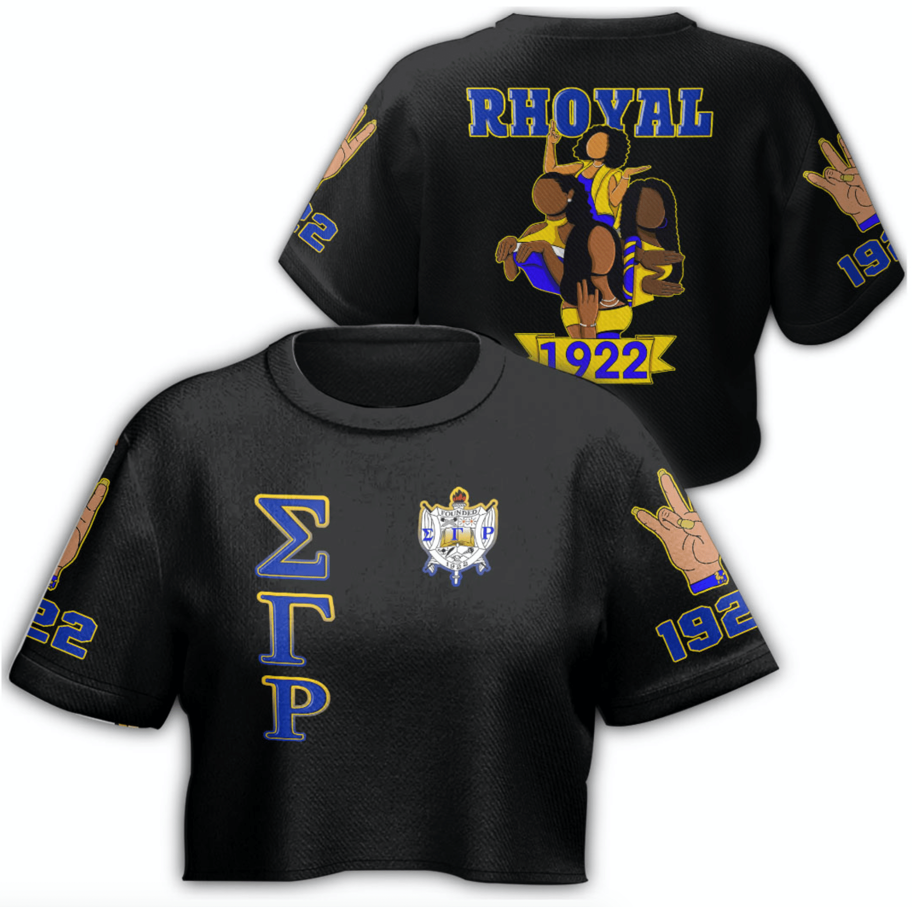 Wonder Print T Shirt – Sigma Gamma Rho Sisterhood Croptop T Shirt