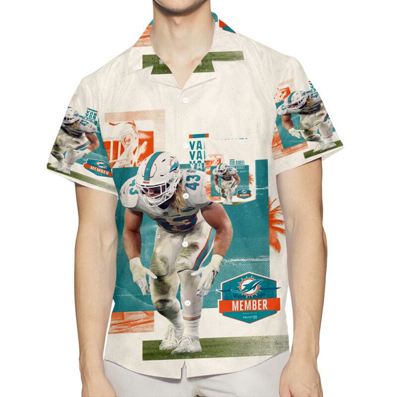 Miami Dolphins Andrew Van Ginkel1 3D All Over Print Summer Beach Hawaiian Shirt With Pocket