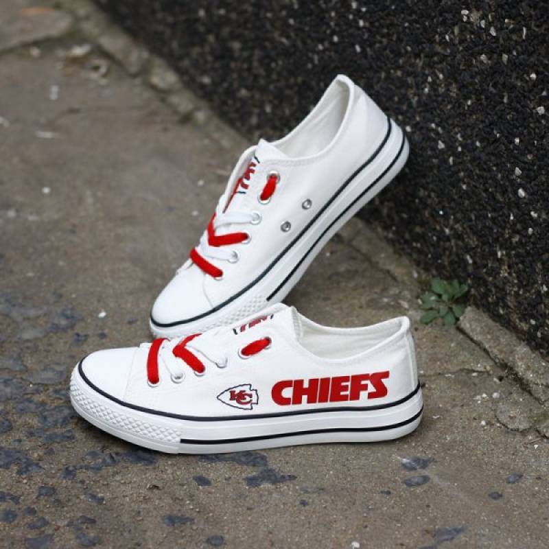 Kansas City Chiefs Canvas Shoes, Chiefs Sneakers, Tennis Shoes T-DG25