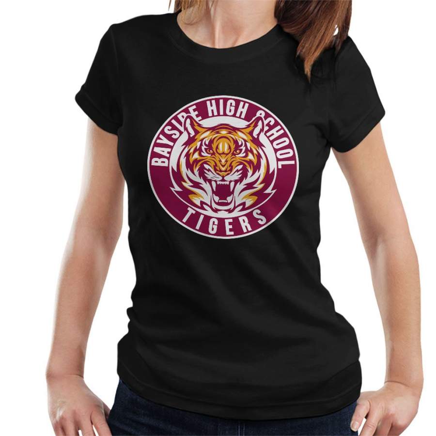 Bayside Tigers Saved By The Bell Sports Logo Women’s T-Shirt