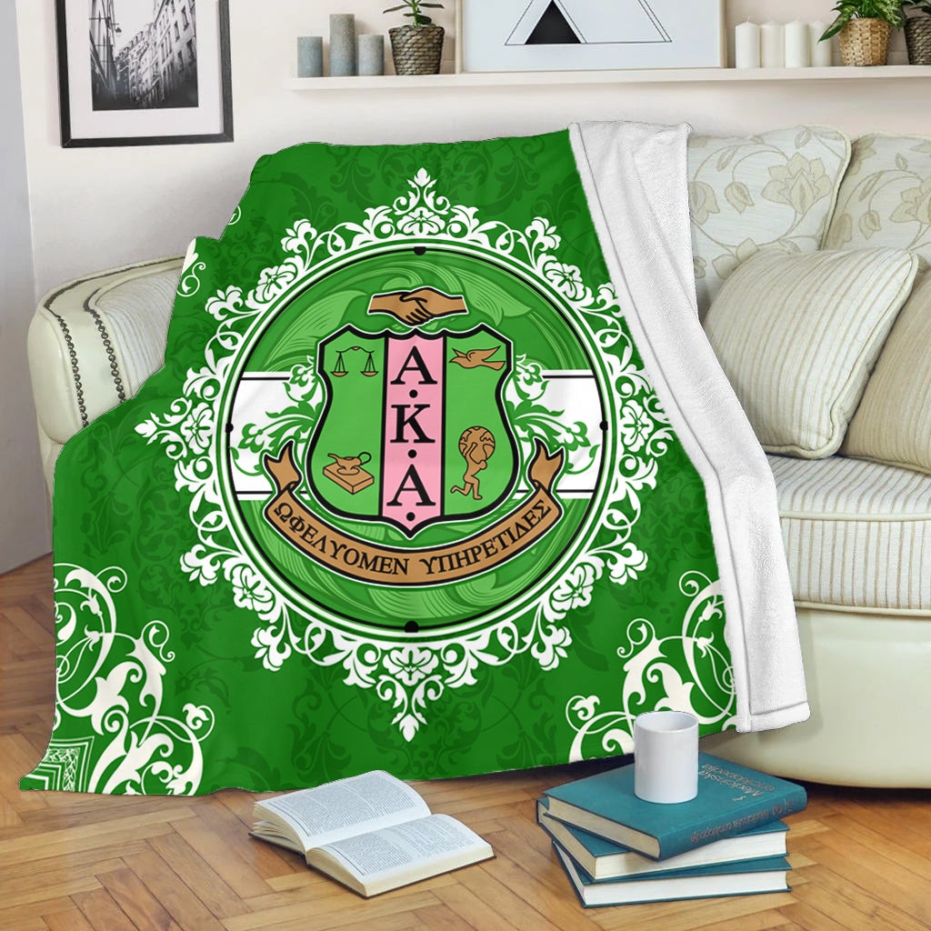 Wonderprint Blanket Alpha Kappa Alpha Nolan Blanket Lt10