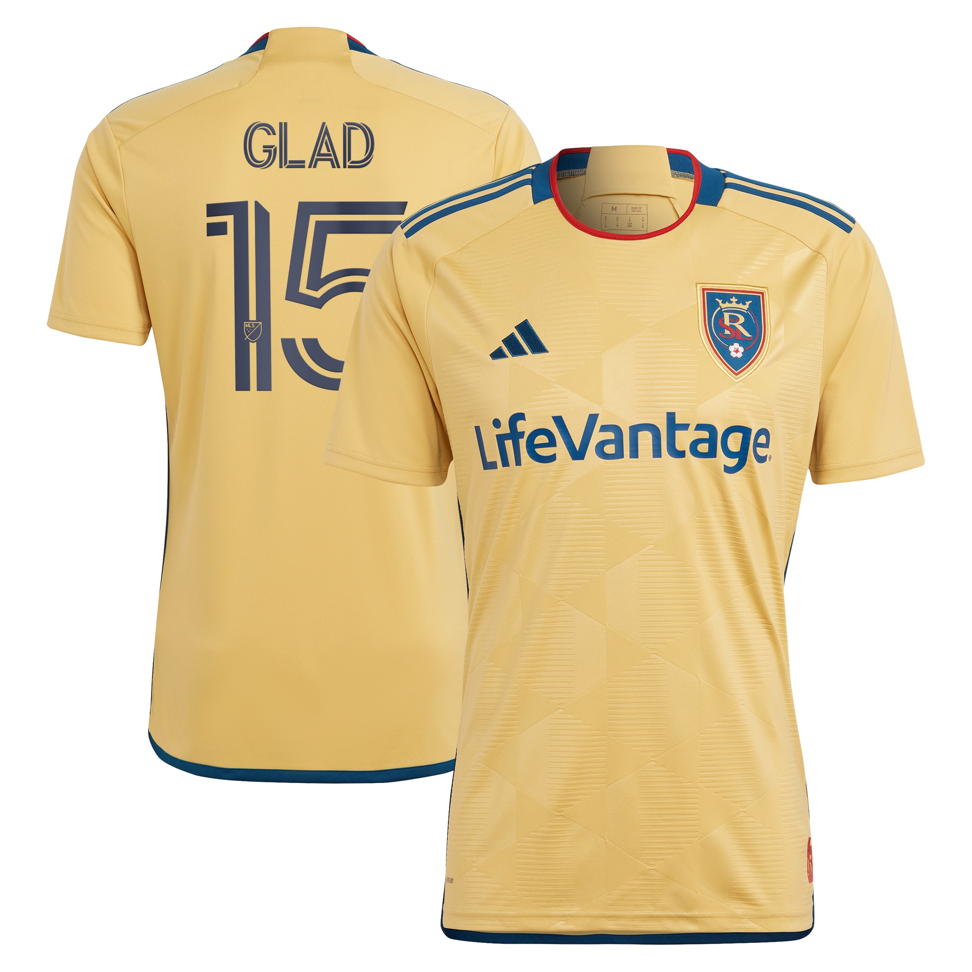 Justen Glad Real Salt Lake 2023 The Beehive State Kit Replica Player Jersey – Gold