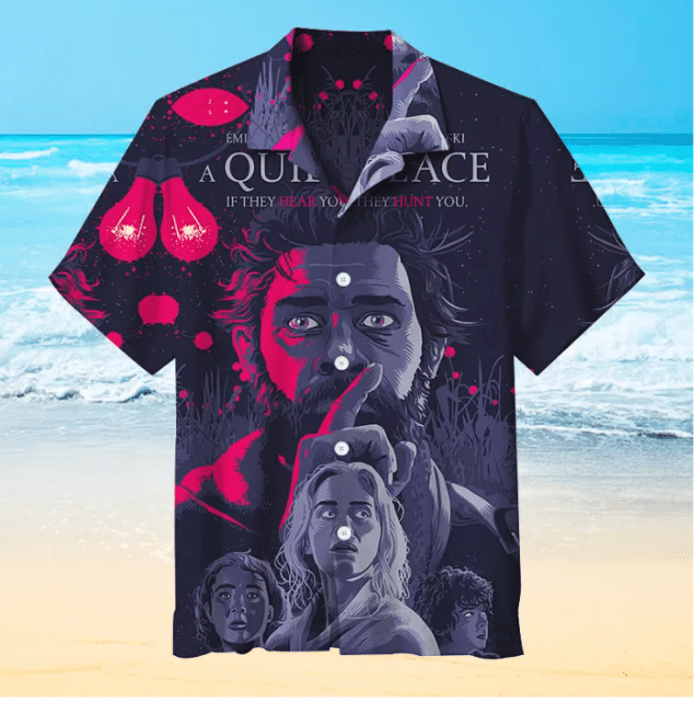 A Quiet Place For Man And Woman Print Short Sleeve Hawaiian Shirt G95