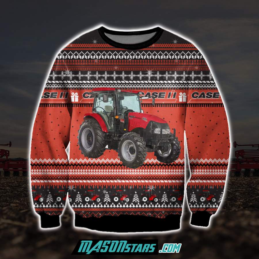 CASE IH 3D ALL OVER PRINT UGLY CHRISTMAS SWEATER 115