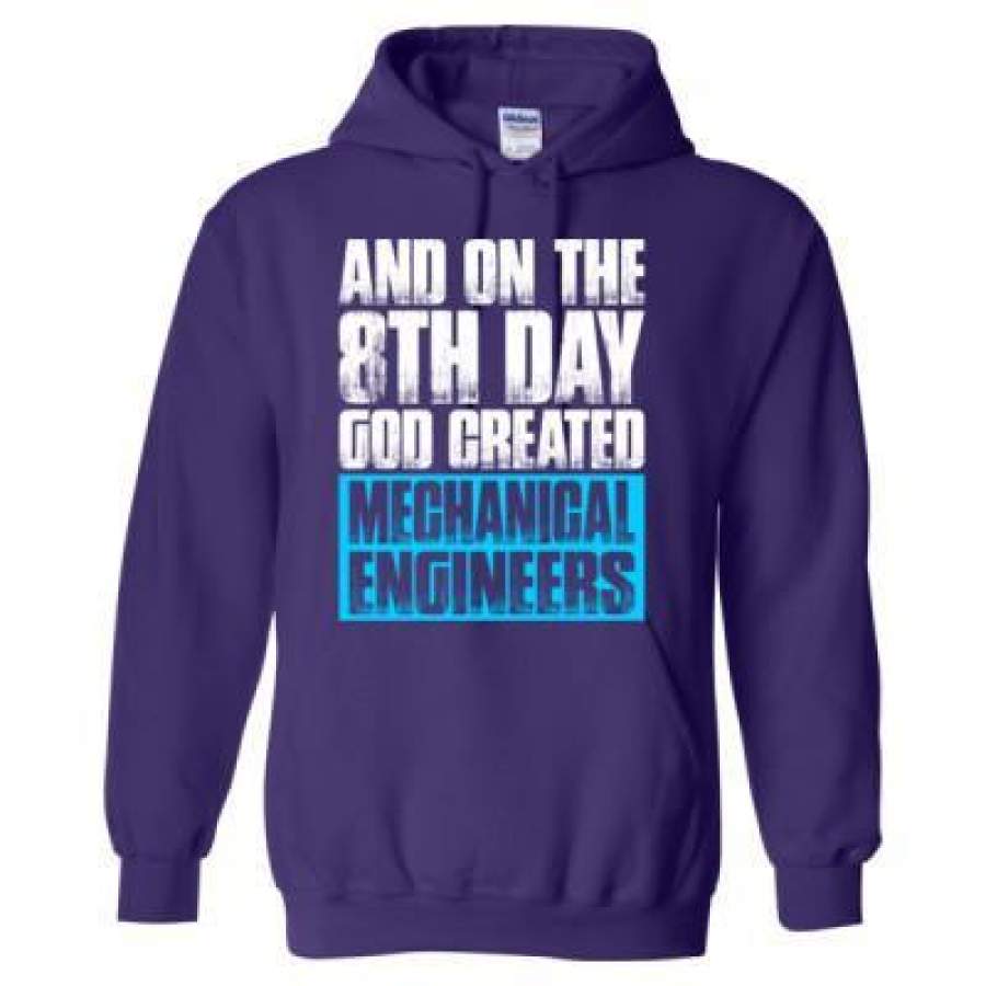 AGR And On The 8th Day God Created Mechanical Engineers – Heavy Blend™ Hooded Sweatshirt