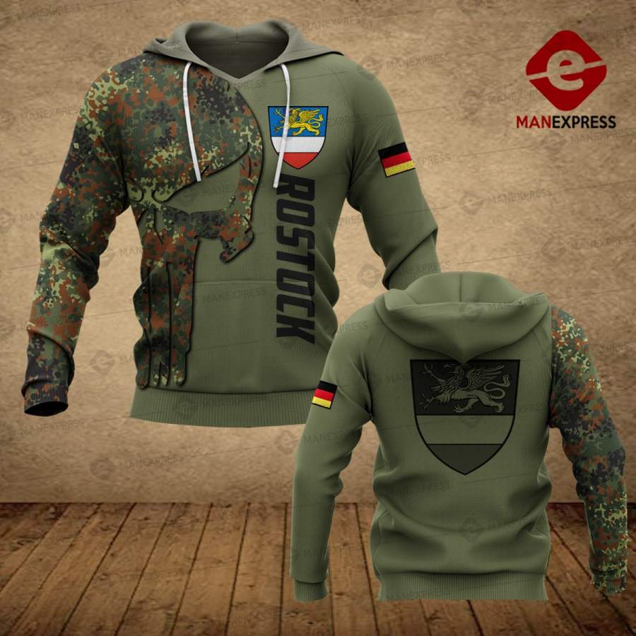 Soldier Rostock – Germany camo 3d Printed HOODIE NQA