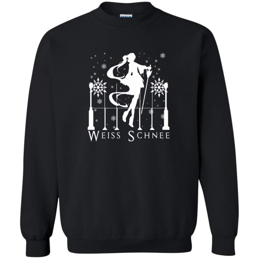 AGR Weiss Schnee Crewneck Pullover Sweatshirt