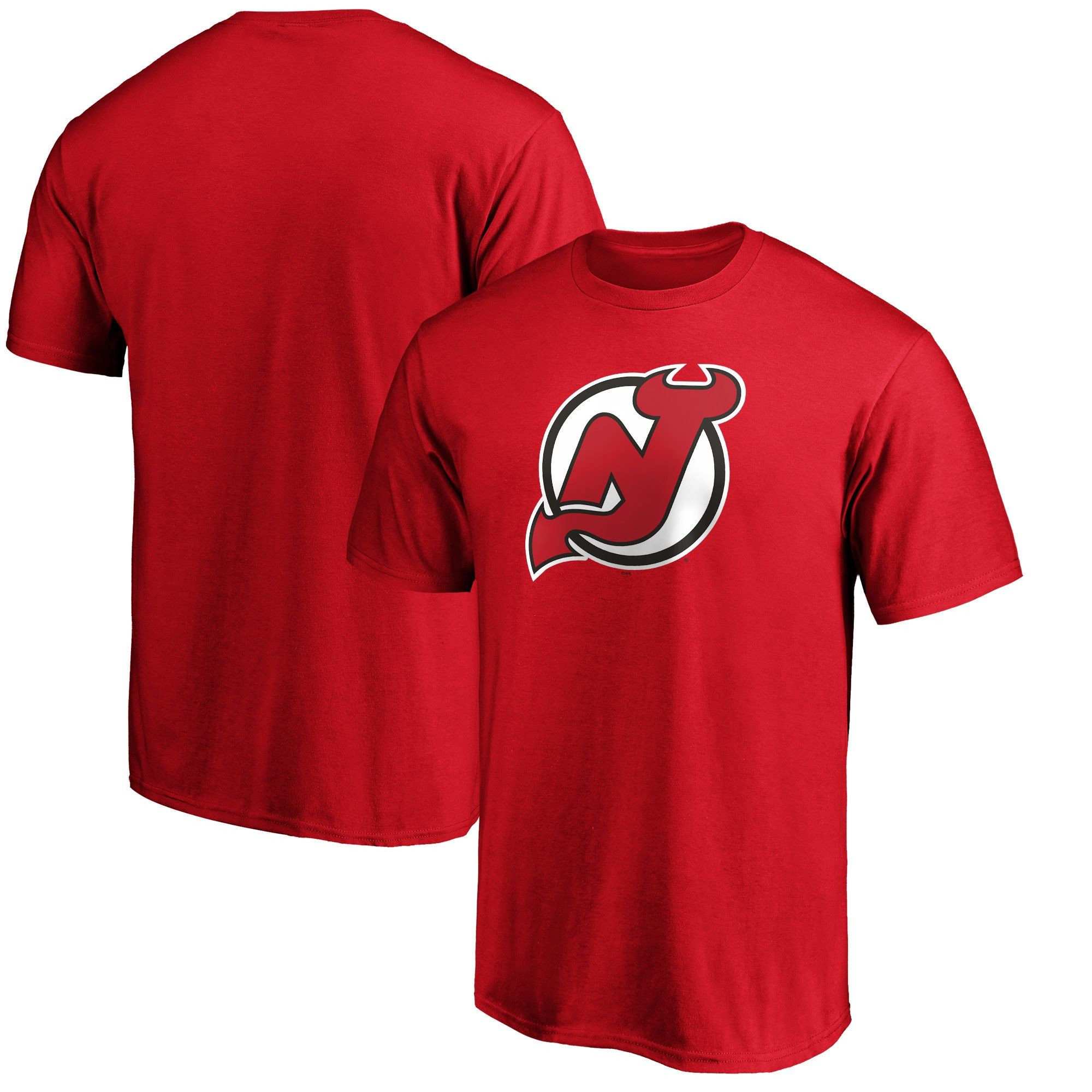 Men’S Fanatics Branded Red New Jersey Devils Team Primary Logo T-Shirt