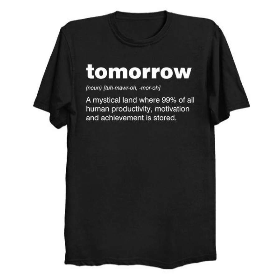 Summer Tomorrow Creative Letter Printing T-Shirt Casual New Interesting Printing Short-Sleeved Cotton Shirt