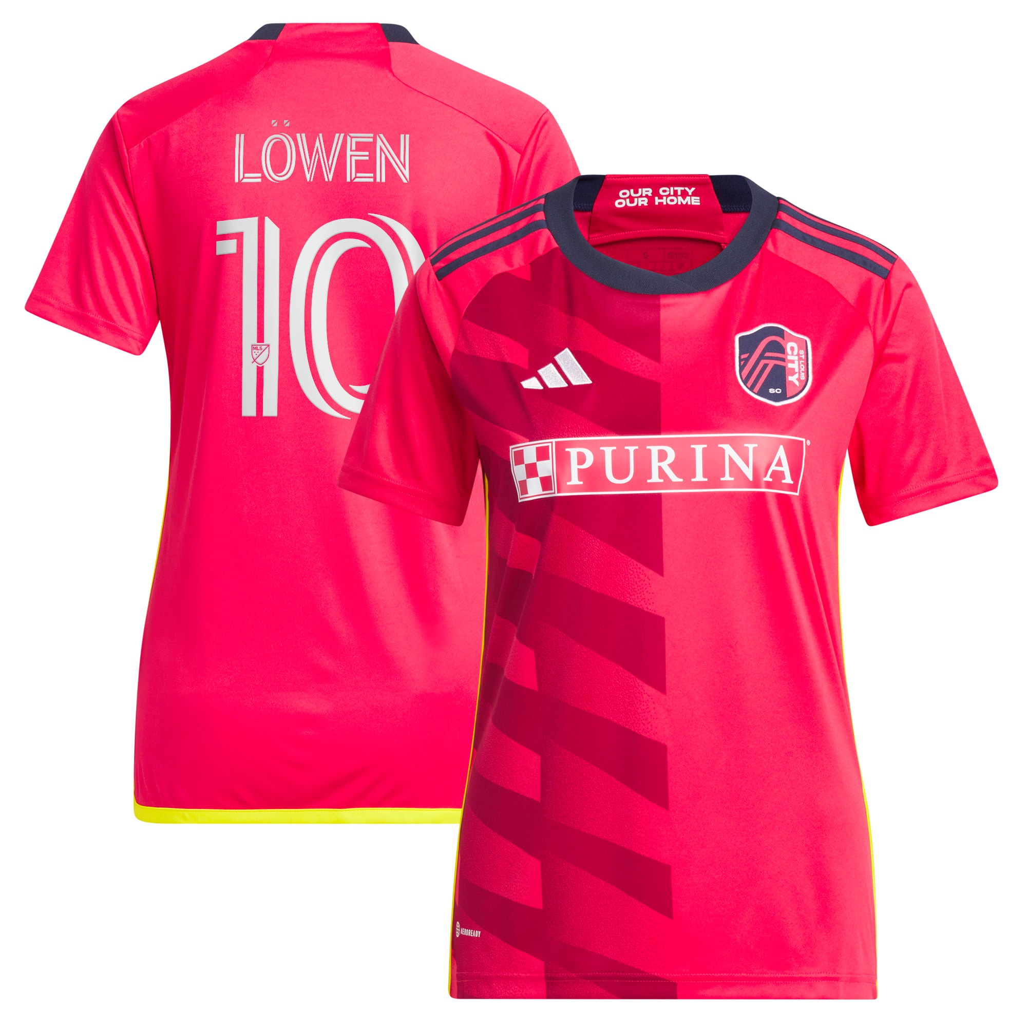 Eduard Löwen St. Louis City SC Women's 2023 CITY Kit Replica Jersey – Red