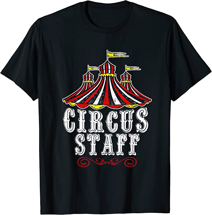 Carnival Staff Circus Costume Carnival Theme Vintage Party T-Shirt