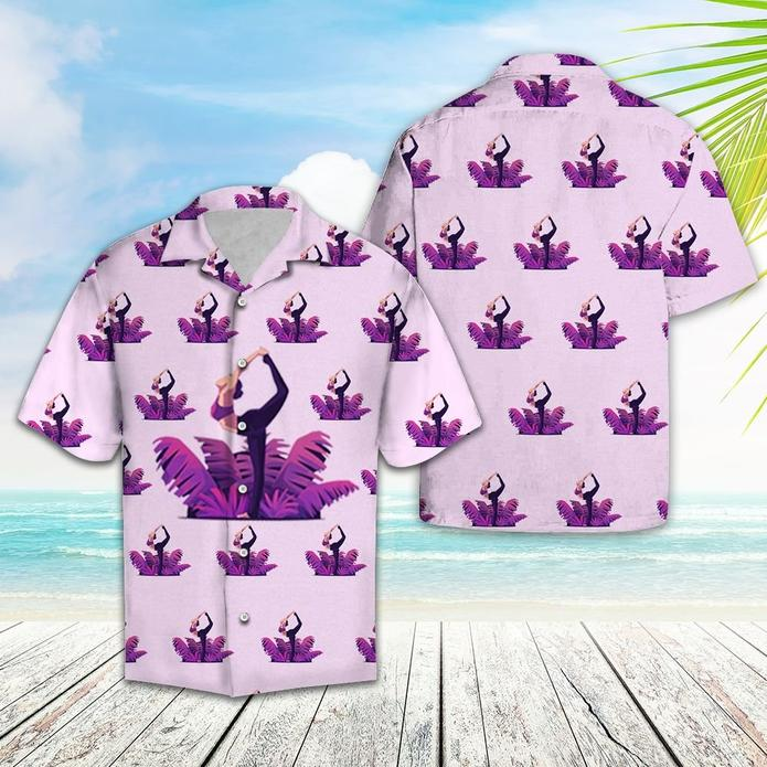 Yoga Lover Tropical Polyester Hawaii Shirt Ha60222