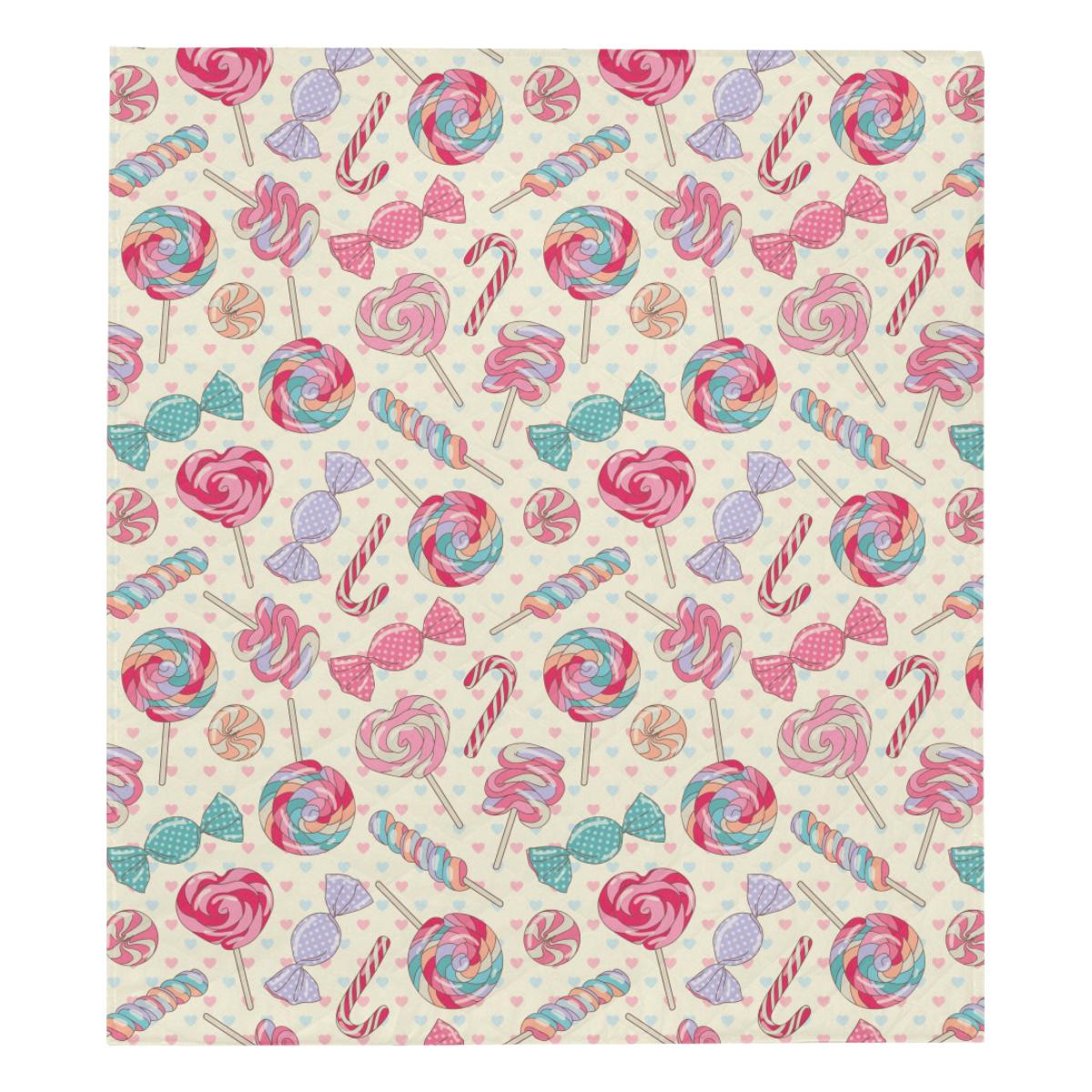 Candy Pattern Print Design Ca04 Premium Quilt