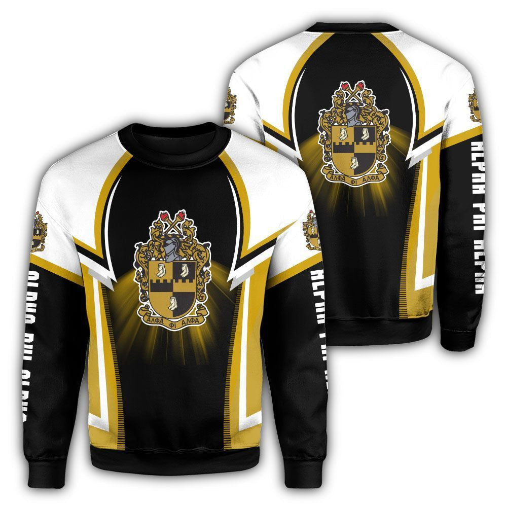 Fraternity Sweatshirt –  Shining Alpha Phi Alpha Crewneck Sweatshirt