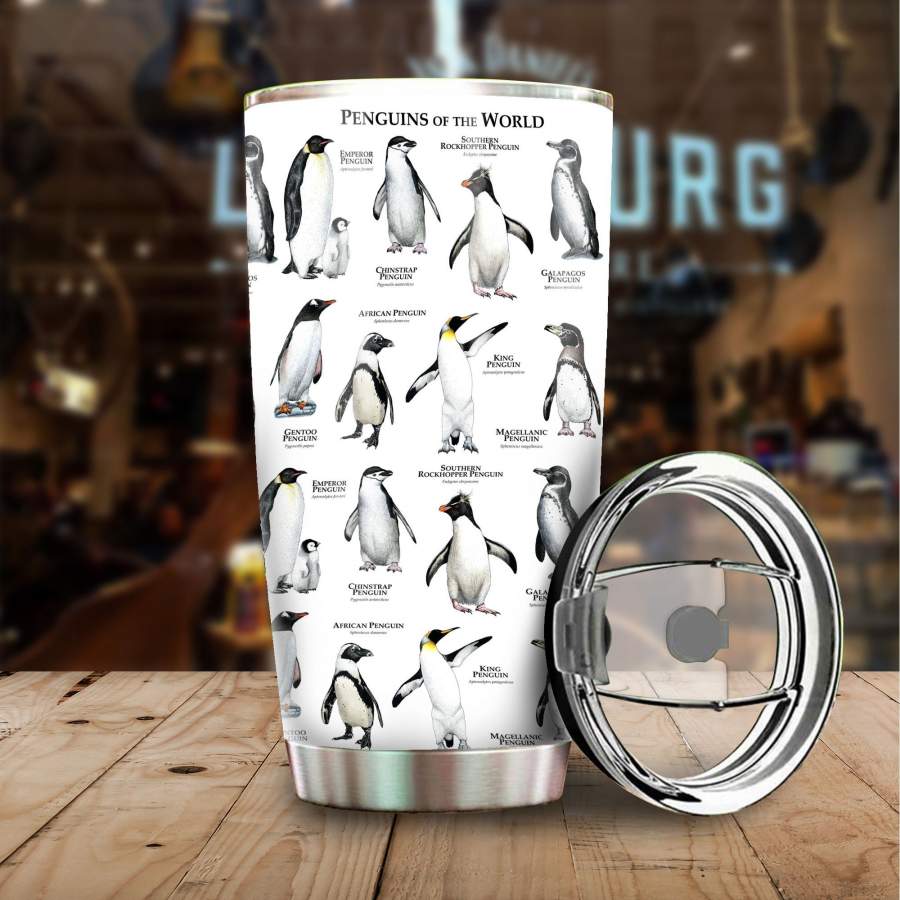 Penguins Of The World    Insulated Stainless Steel Tumbler Cup