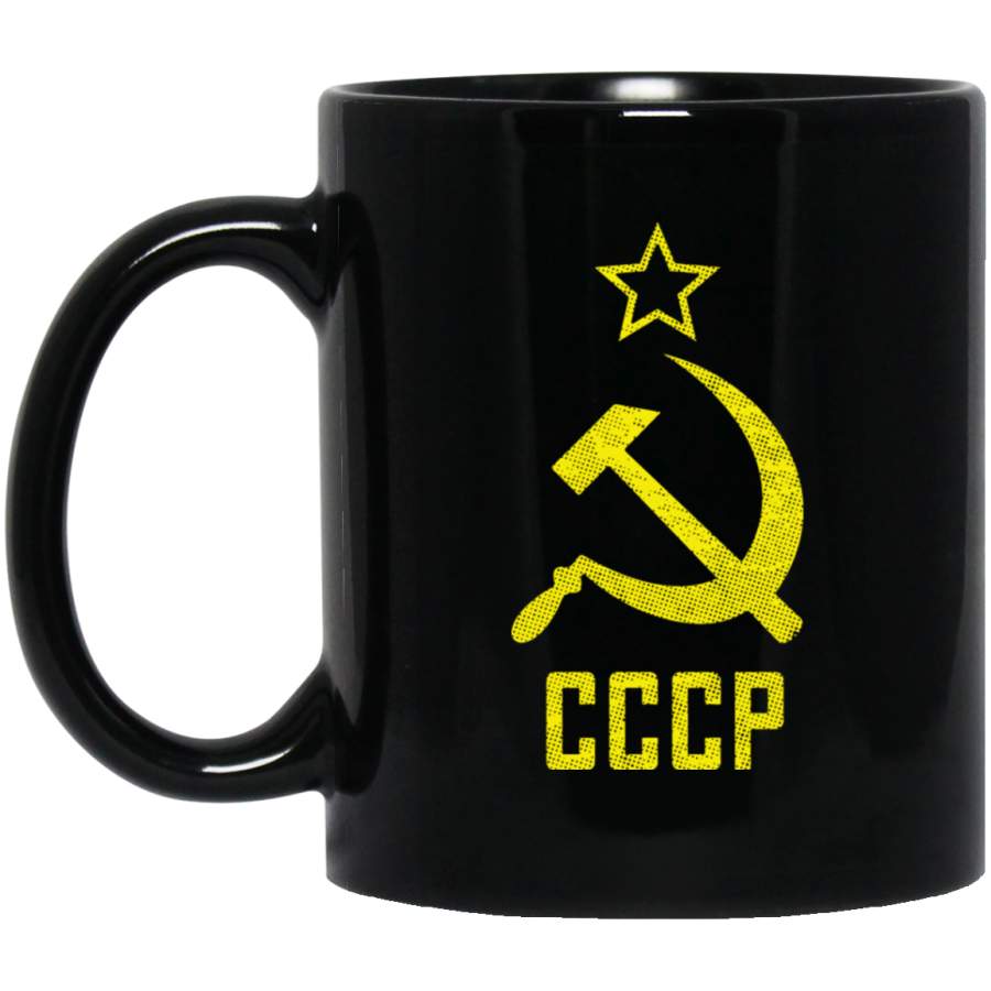 CCCP Design Vintage Mug Black Mug