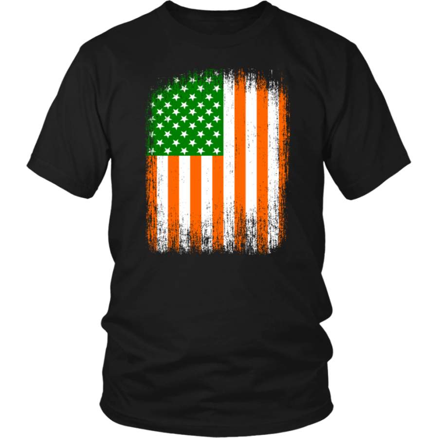 Vintage American Flag Irish Ireland St Patricks Day shirt