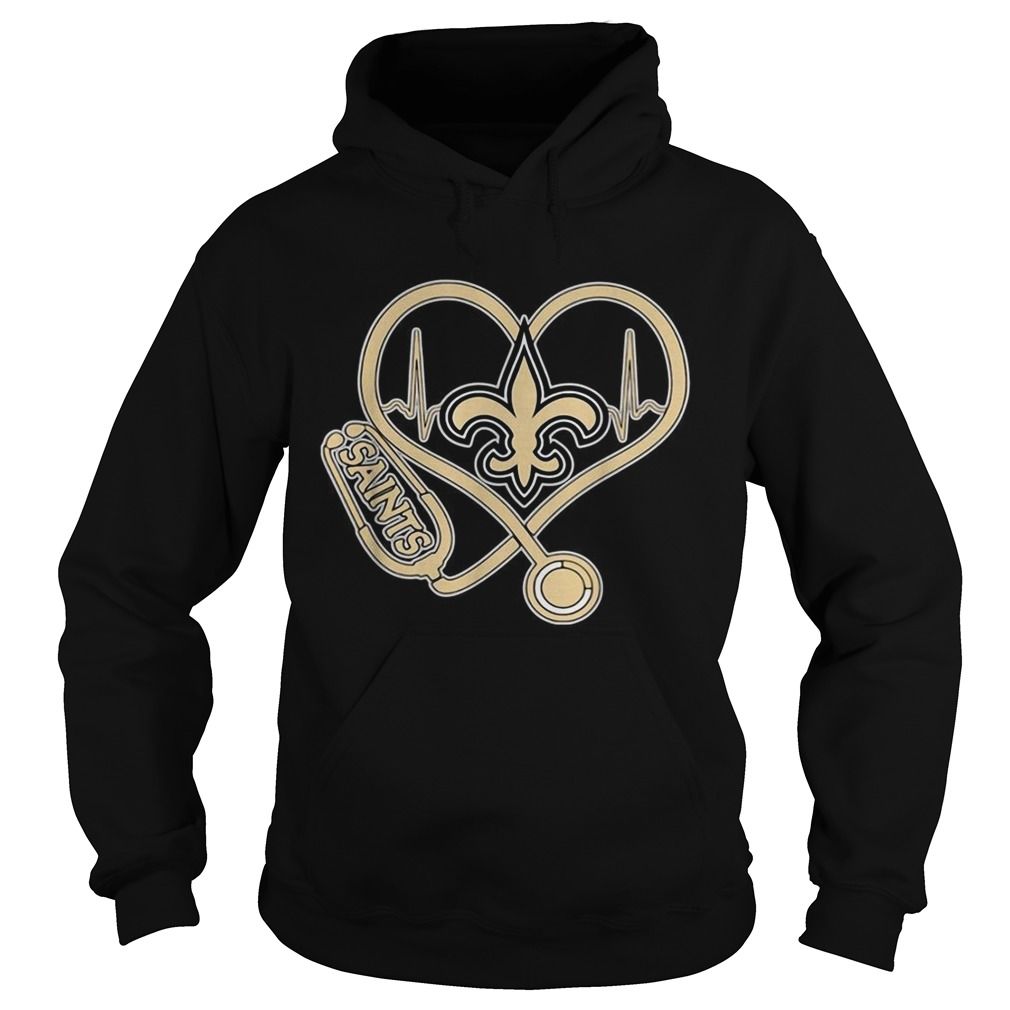 New Orleans Saints nurse headphone shirt