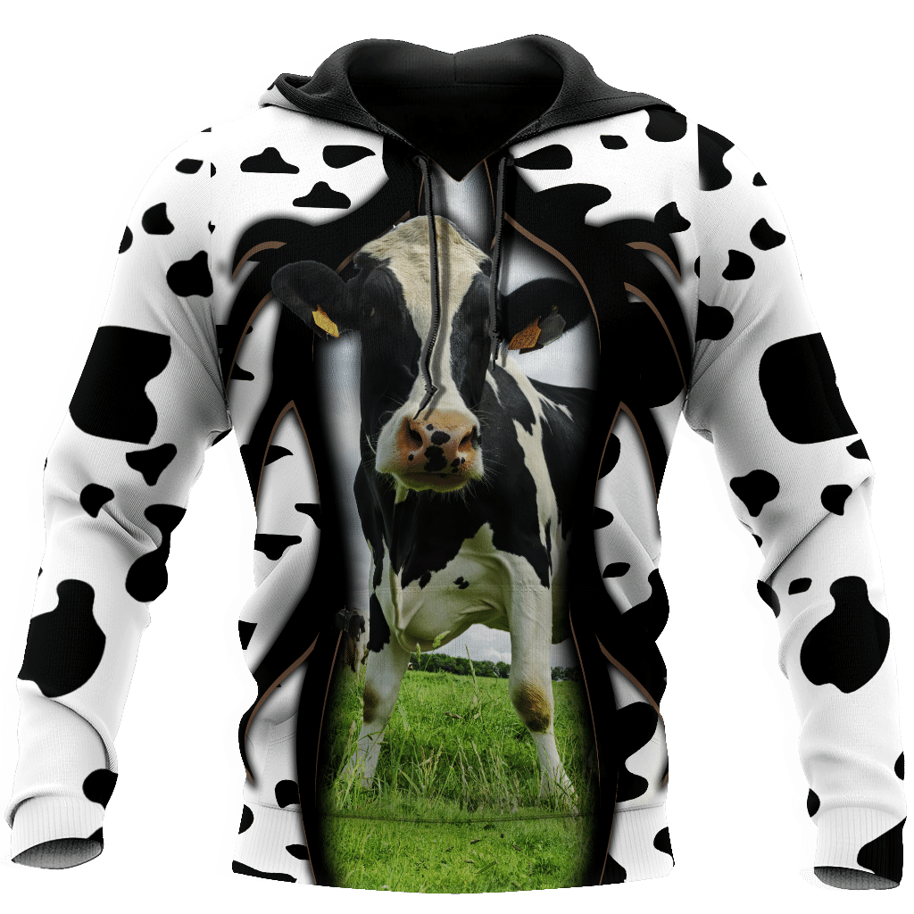 Cow Black White Cool Design 3D Printed Sublimation Hoodie Hooded Sweatshirt Comfy Soft And Warm For Men Women S to 5XL CTC1501597